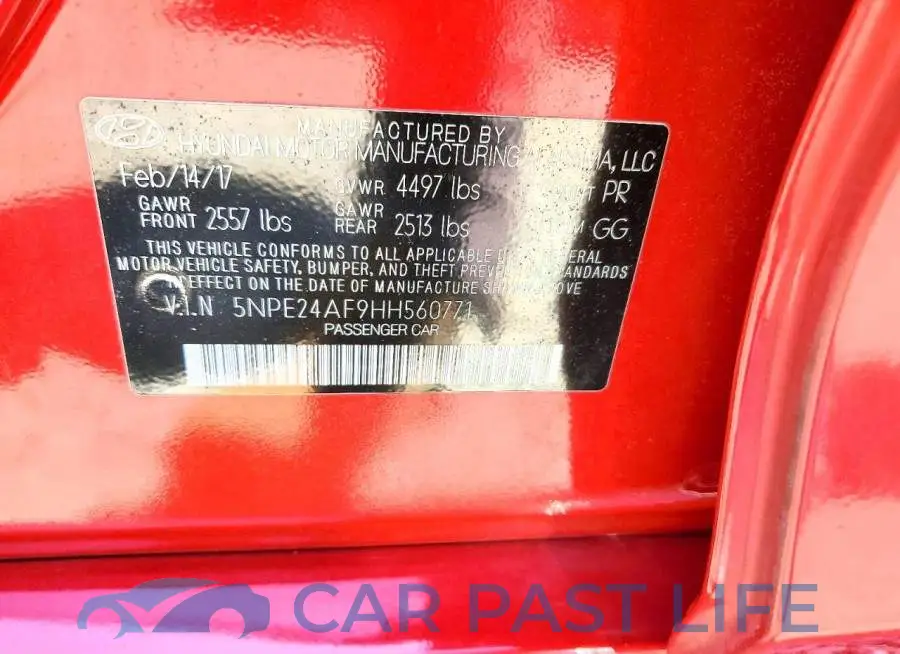 5NPE24AF9HH560771# 12