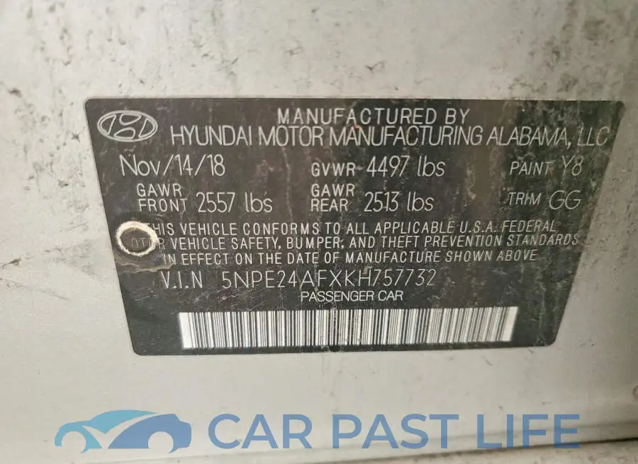 5NPE24AFXKH757732# 12