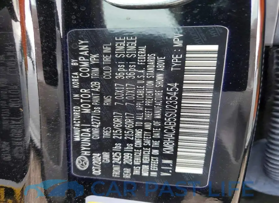 KM8HACAB5SU235454# 14