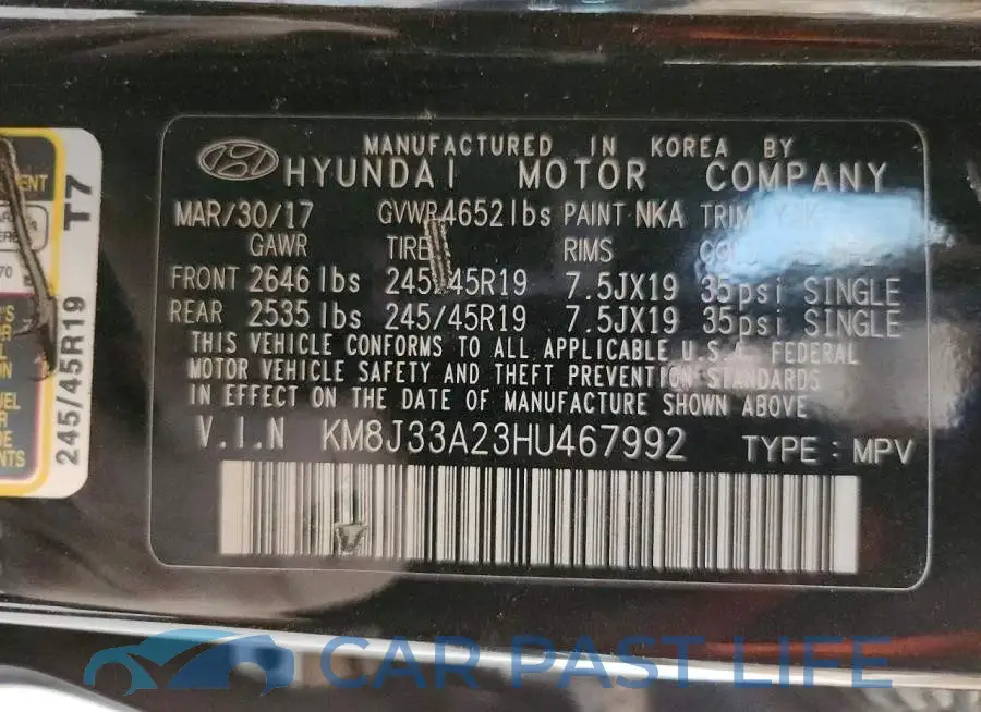 KM8J33A23HU467992# 12