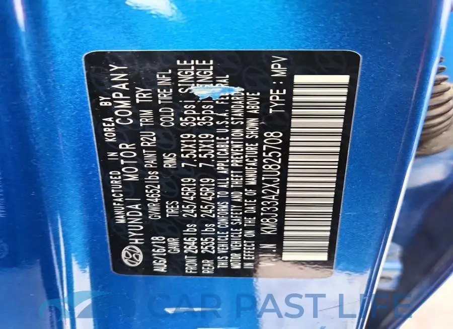 KM8J33A2XJU825708# 12