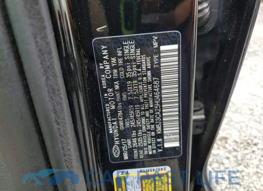 KM8J3CA25HU464687# 13
