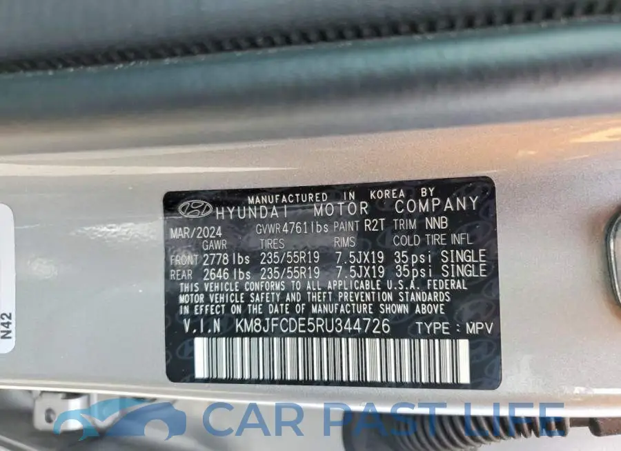 KM8JFCDE5RU344726# 13