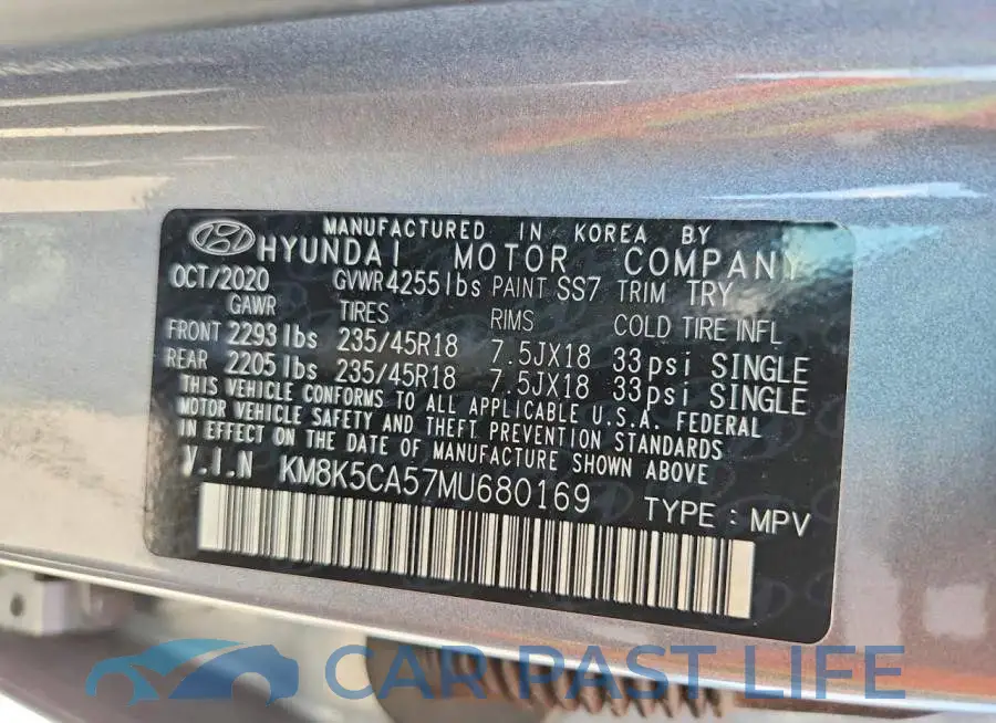 KM8K5CA57MU680169# 13