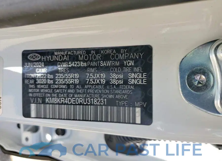 KM8KR4DE0RU318231# 14