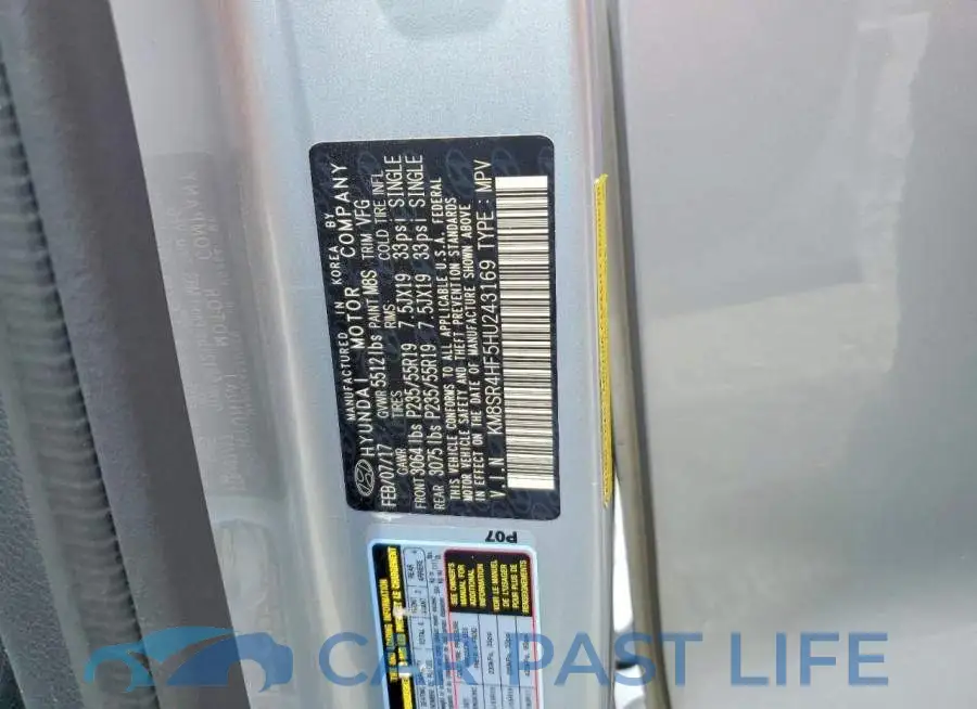 KM8SR4HF5HU243169# 13