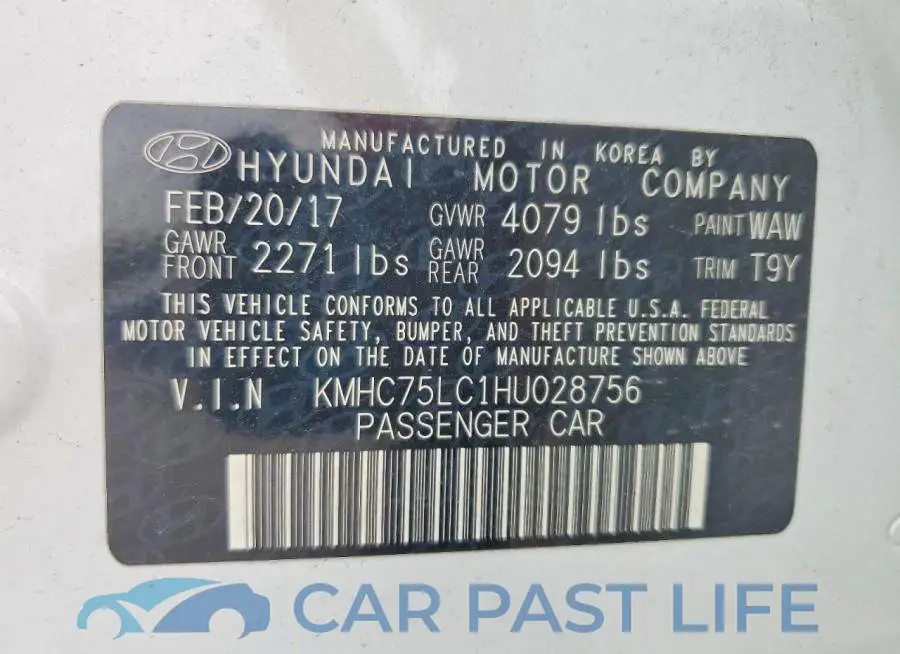 KMHC75LC1HU028756# 12
