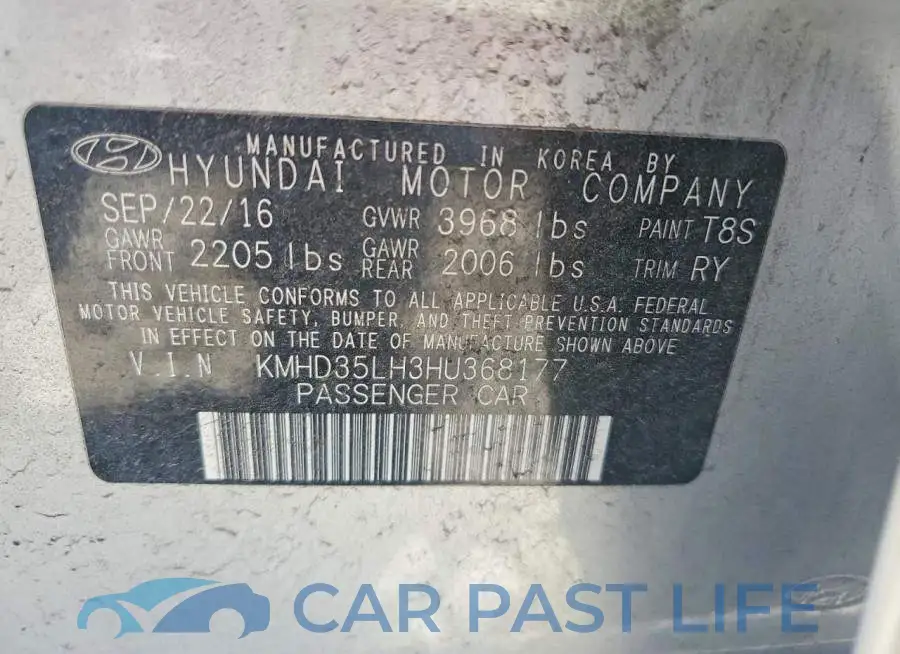 KMHD35LH3HU368177# 12