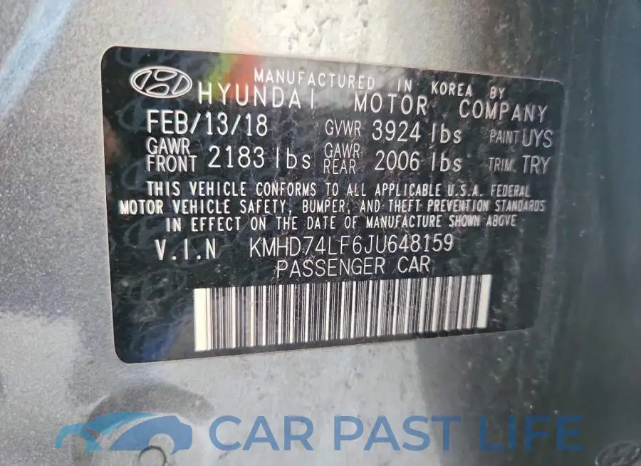 KMHD74LF6JU648159# 12