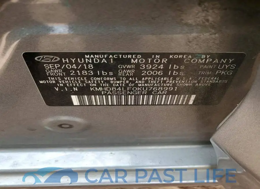 KMHD84LF0KU768991# 12
