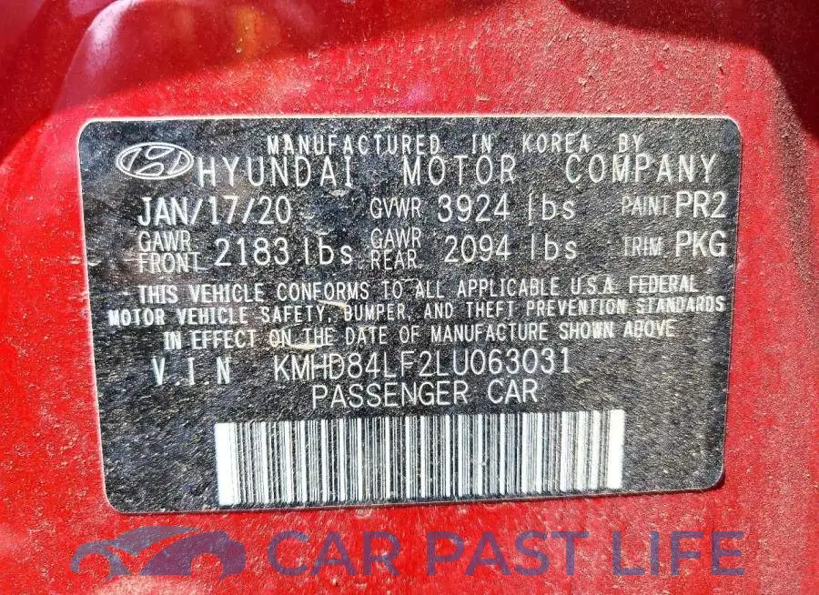 KMHD84LF2LU063031# 12