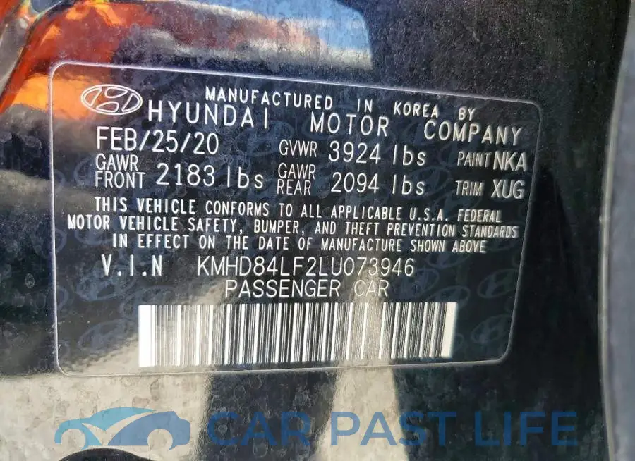 KMHD84LF2LU073946# 12