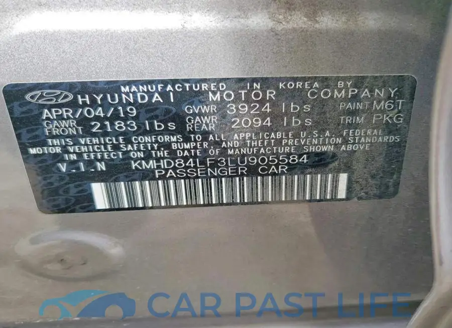 KMHD84LF3LU905584# 13