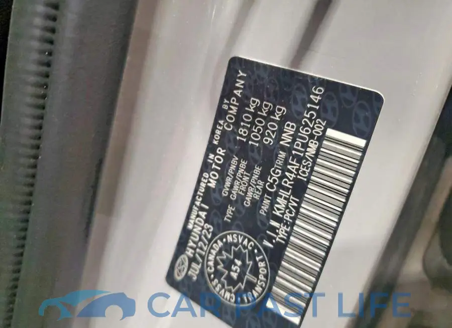 KMHLR4AF1PU625146# 12