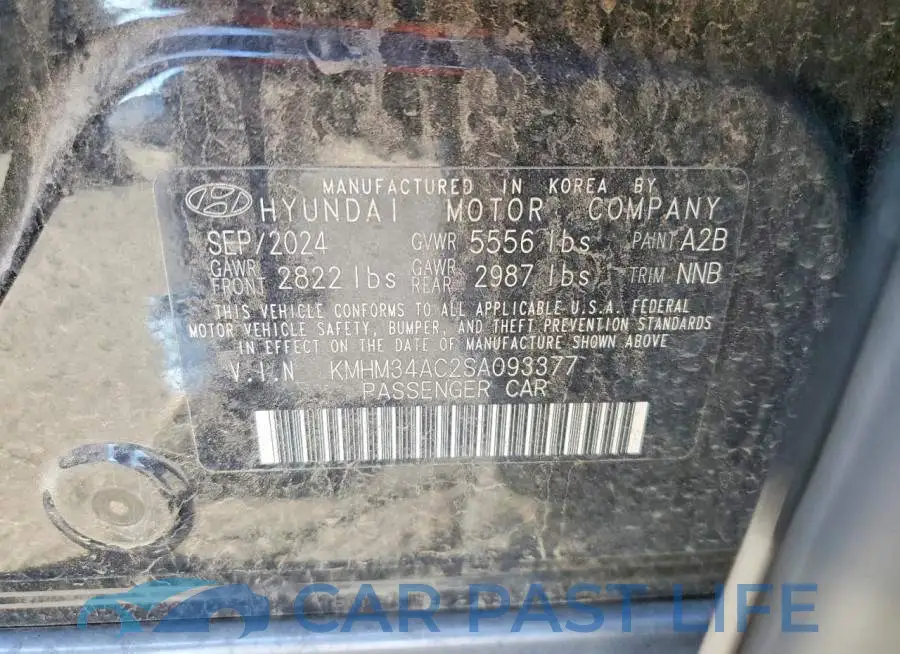KMHM34AC2SA093377# 12