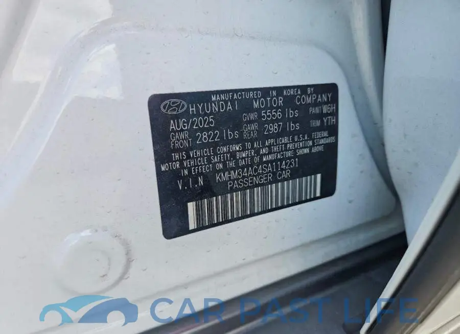 KMHM34AC4SA114231# 12