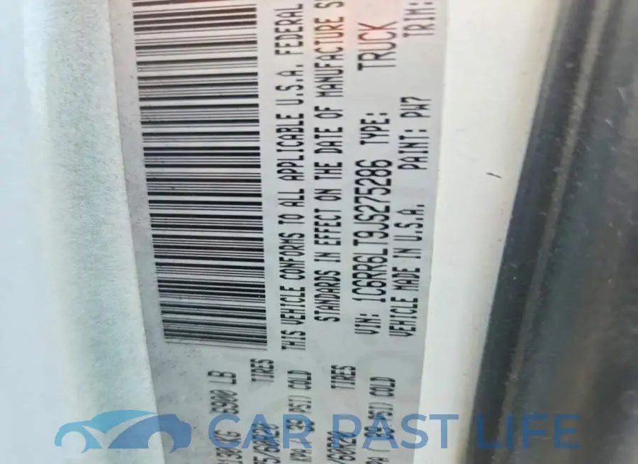 1C6RR6LT9JS275286# 12