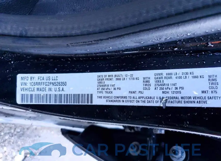 1C6RRFFG2PN526350# 12