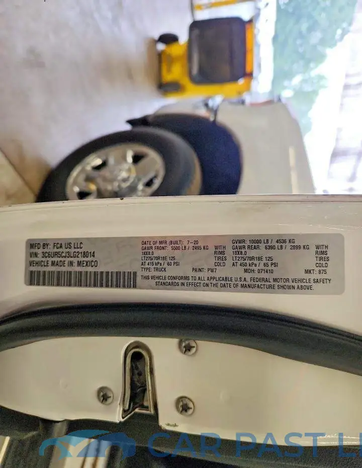 3C6UR5CJ3LG218014# 12