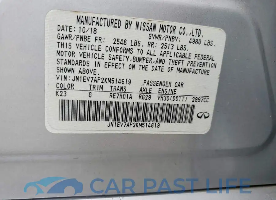 JN1EV7AP2KM514619# 12