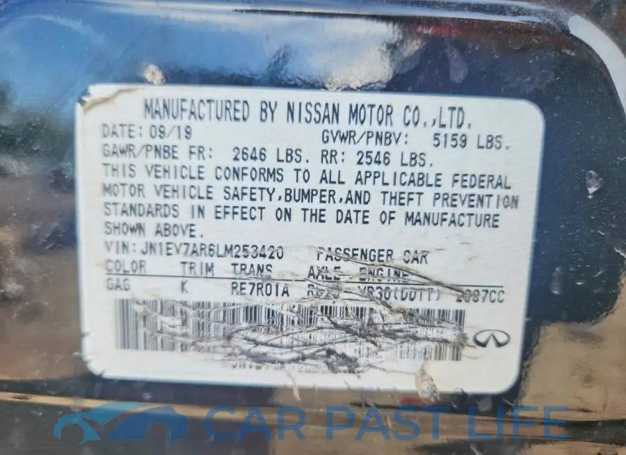 JN1EV7AR6LM253420# 12