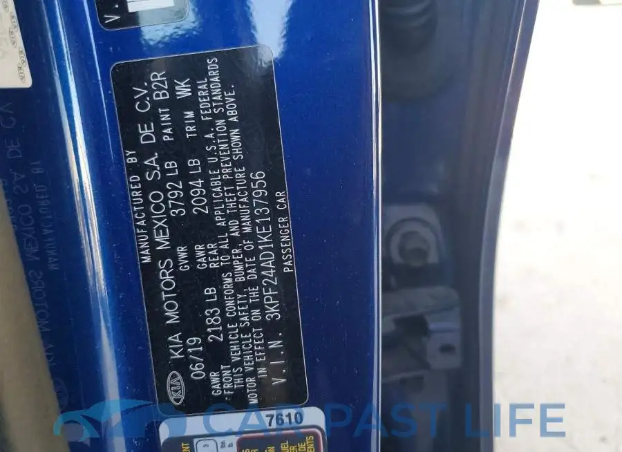 3KPF24AD1KE137956# 12