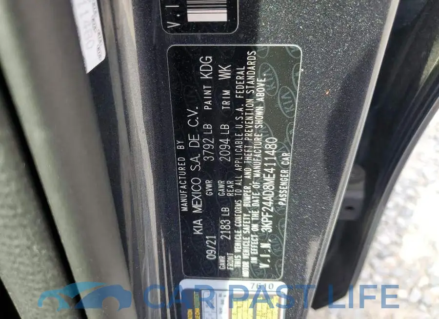 3KPF24AD8ME411480# 12