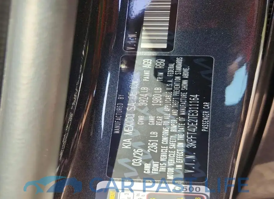 3KPFT4DE2TE311164# 13