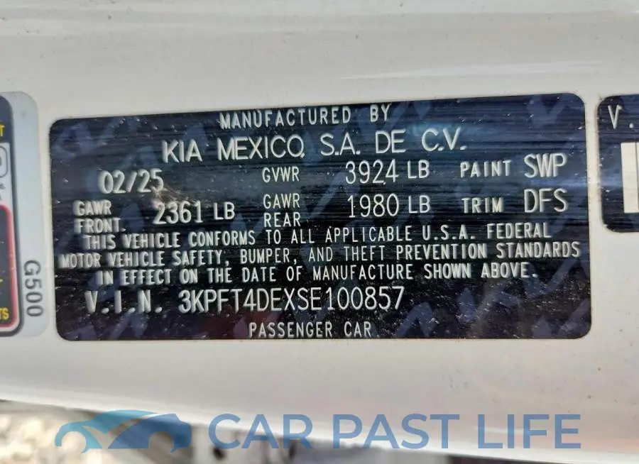 3KPFT4DEXSE100857# 13
