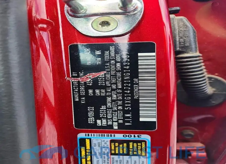 5XXG14J21NG143337# 12