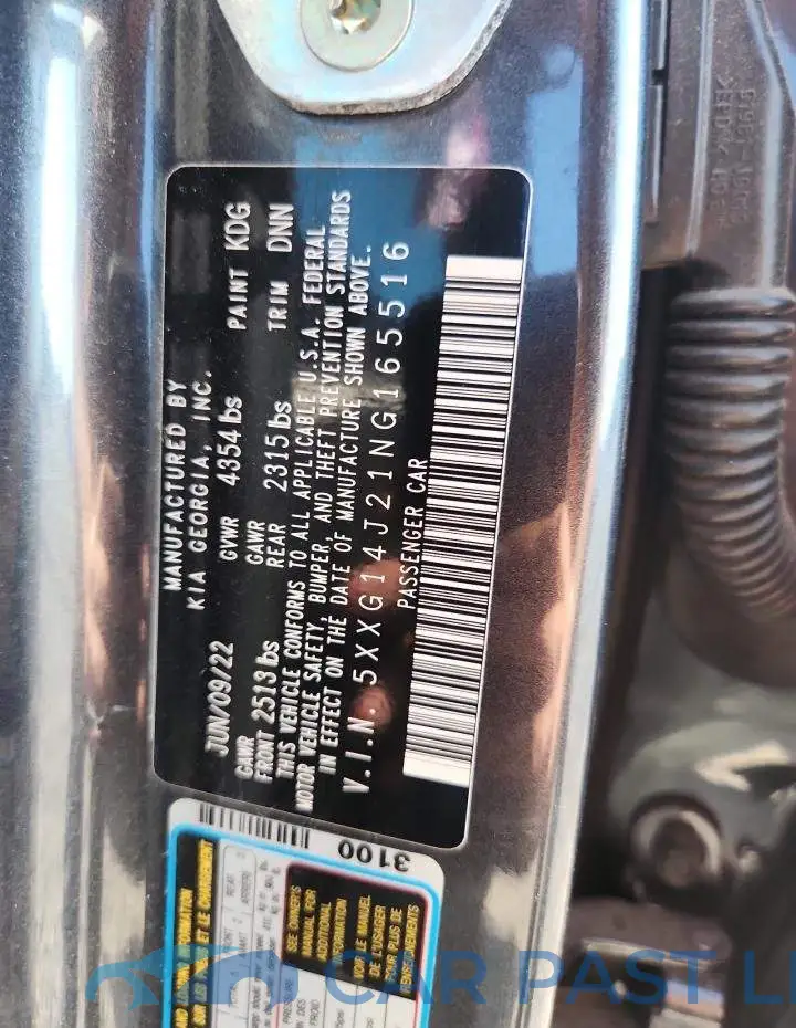 5XXG14J21NG165516# 12