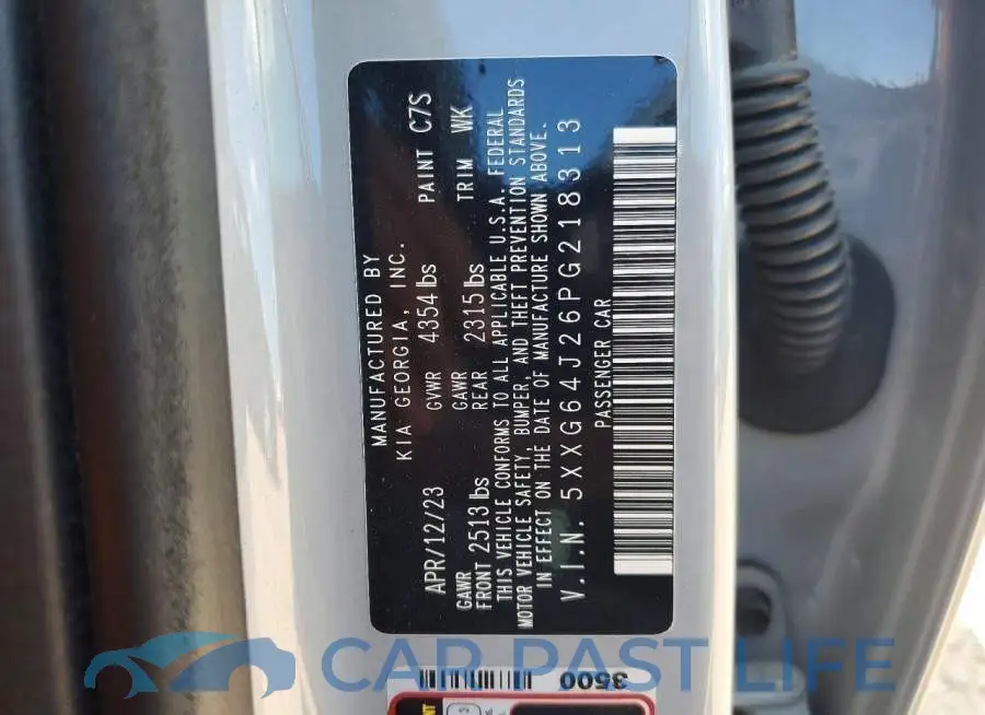5XXG64J26PG218313# 13