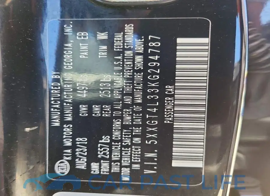 5XXGT4L33KG294787# 13