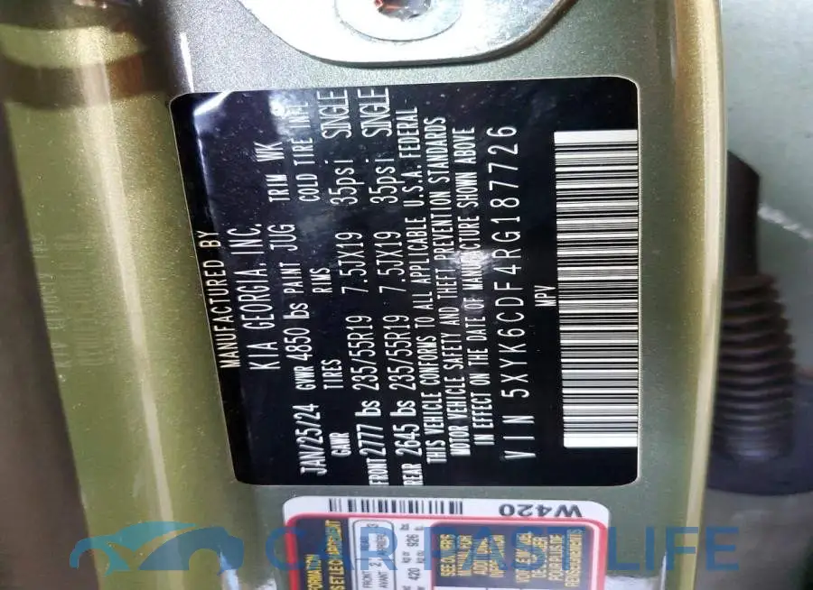 5XYK6CDF4RG187726# 13