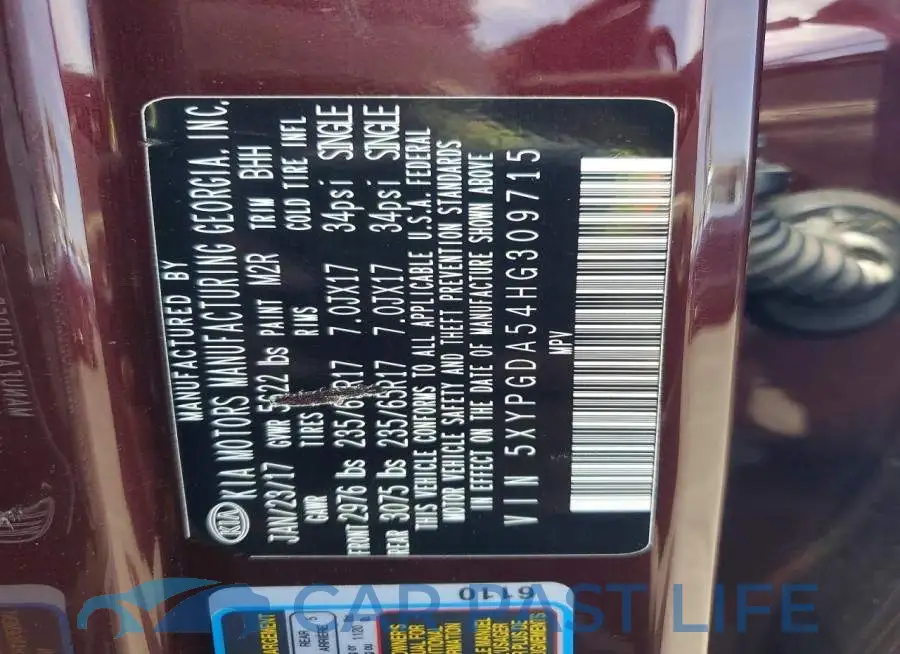 5XYPGDA54HG309715# 13
