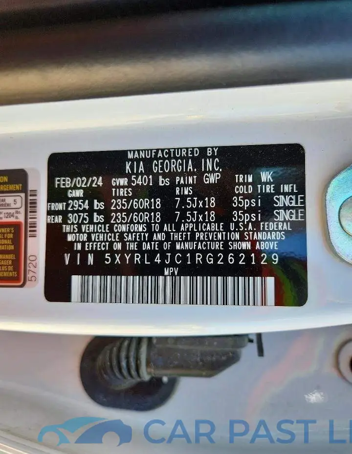 5XYRL4JC1RG262129# 13