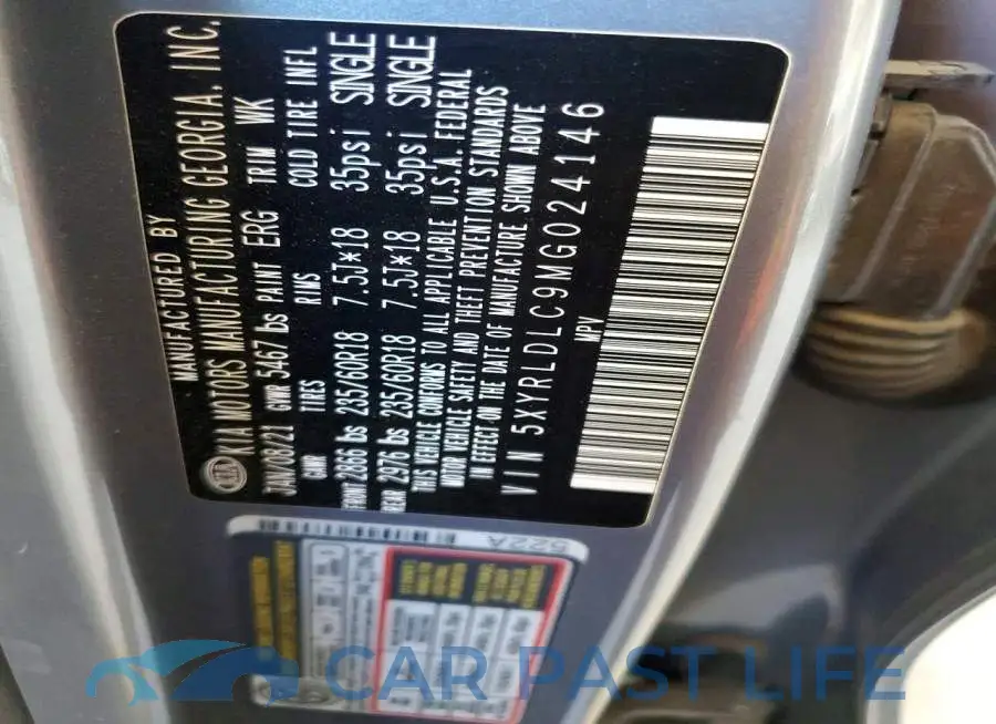 5XYRLDLC9MG024146# 14