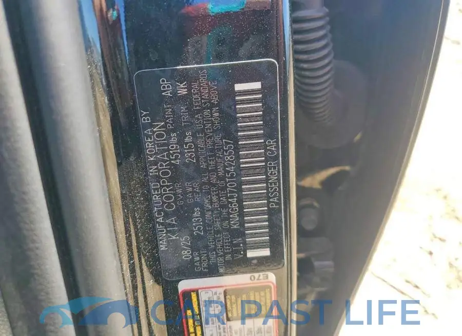 KNAG64J70T5428557# 12