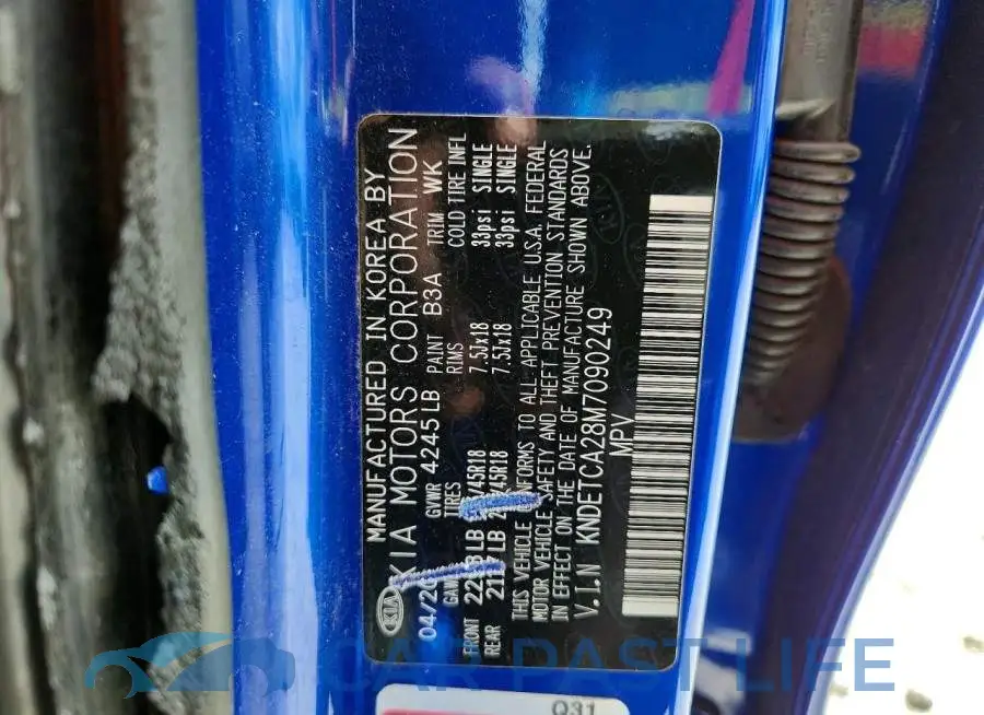 KNDETCA28M7090249# 13