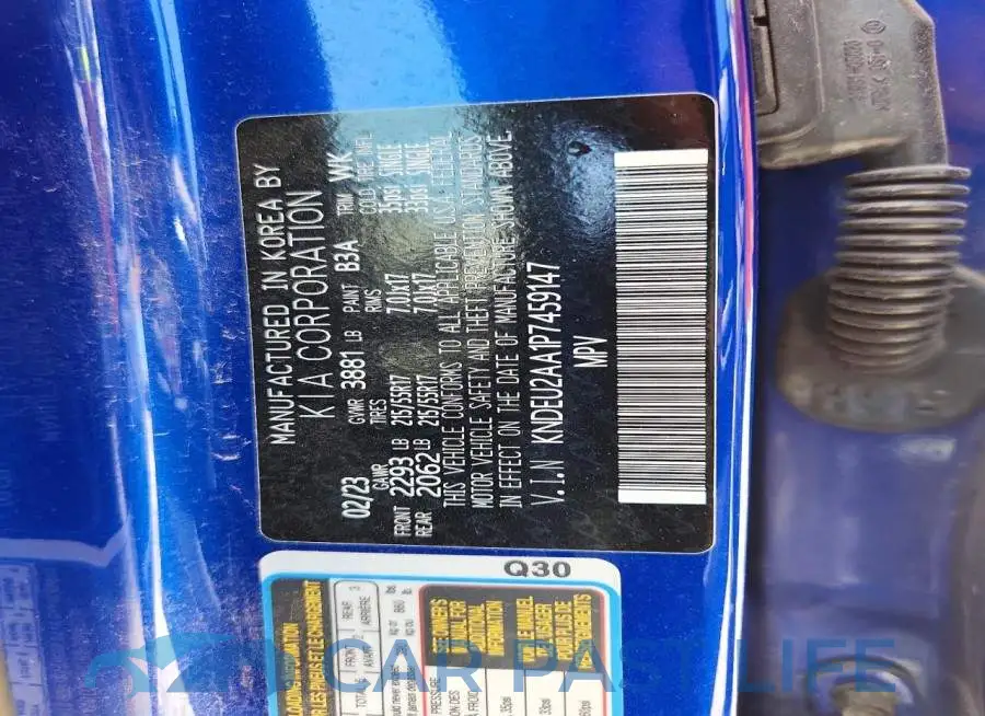 KNDEU2AA1P7459147# 12