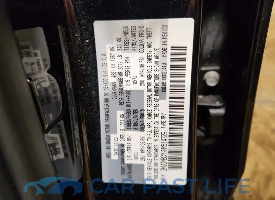 3MVDMBCM7RM614729# 13