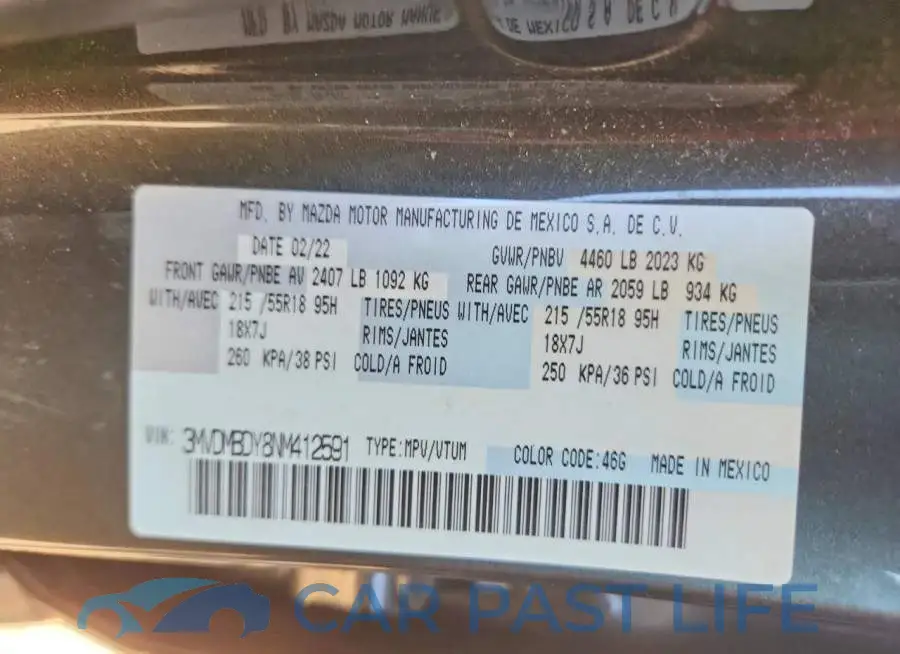 3MVDMBDY8NM412591# 13