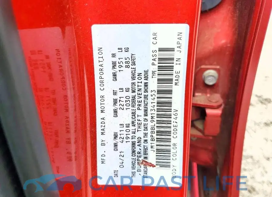 JM1BPBBL9M1341453# 12
