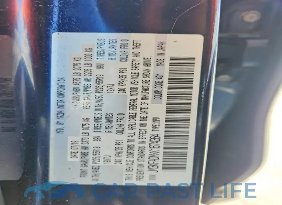 JM3KFADMXK1674364# 13