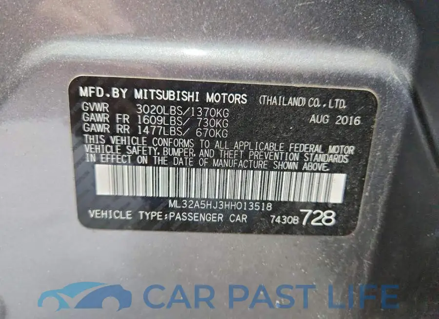ML32A5HJ3HH013518# 12