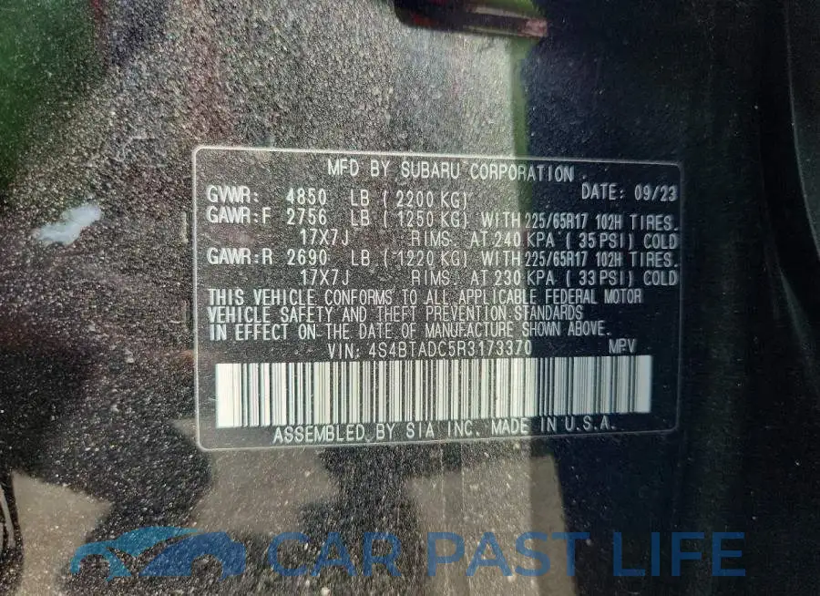 4S4BTADC5R3173370# 13