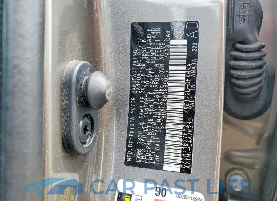 2T1BURHEXHC889005# 12