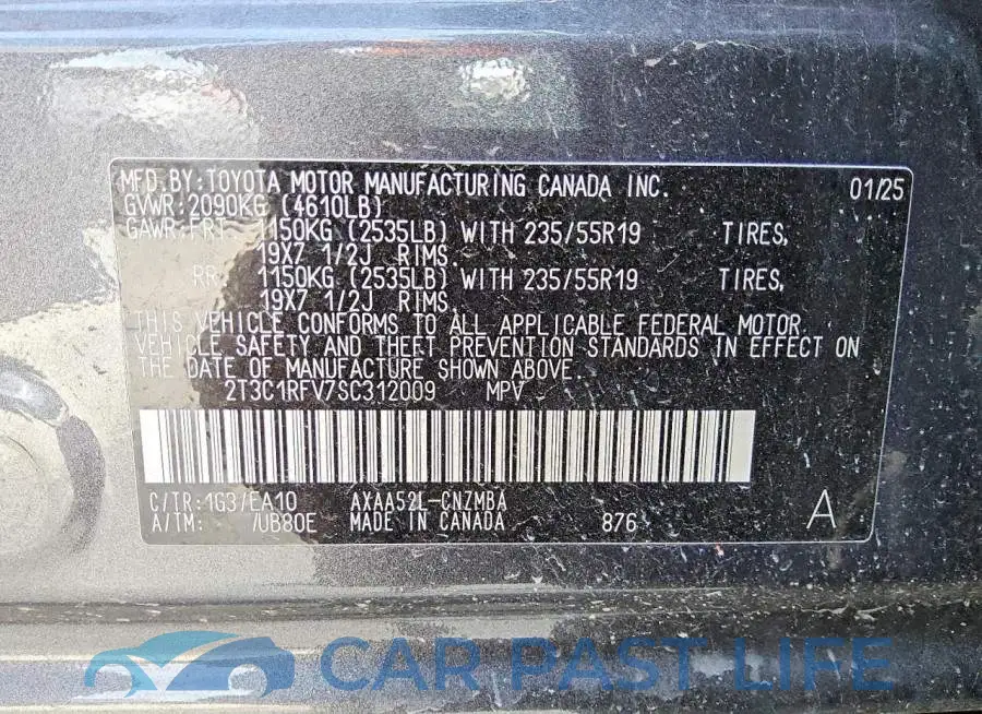 2T3C1RFV7SC312009# 12