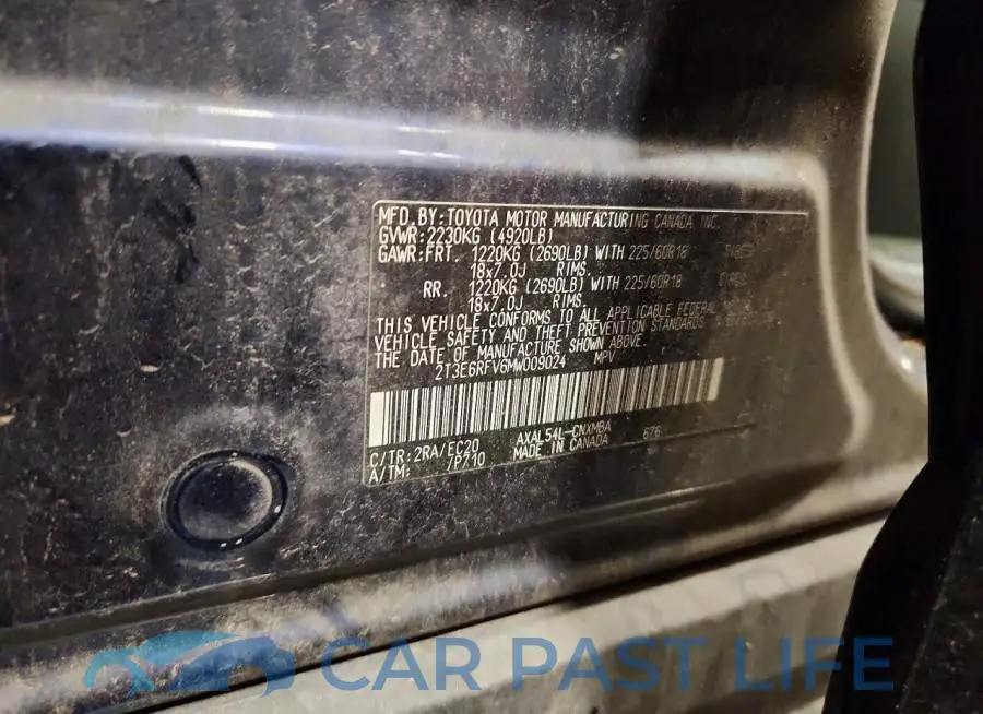 2T3E6RFV6MW009024# 14