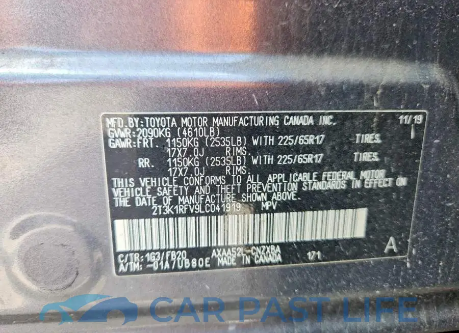 2T3K1RFV9LC041919# 13